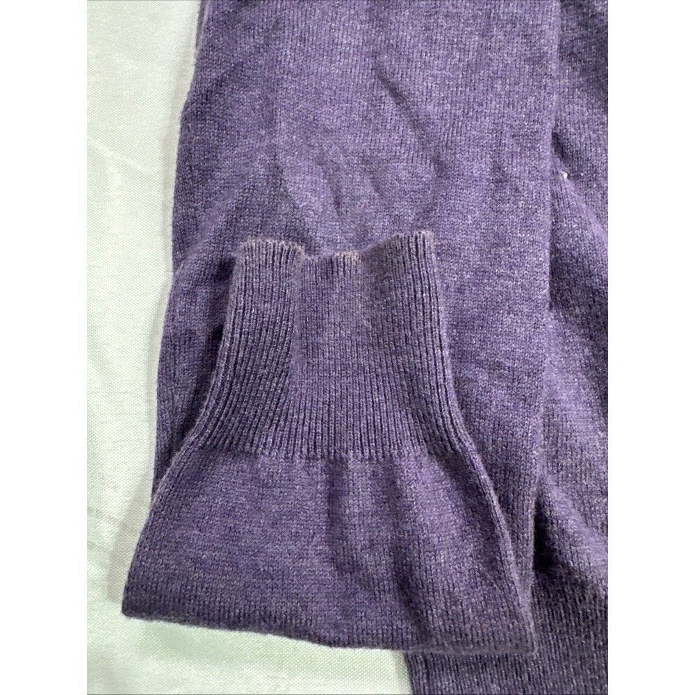 Merona Womens Medium Purple Rhinestone Button Front Cardigan Sweater M - Picture 3 of 6
